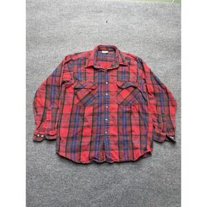 five brothers flannel shirt Size Men's Large Vintage